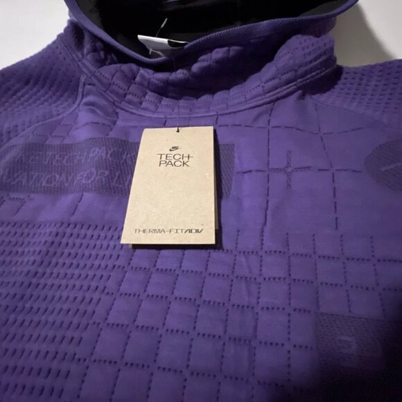 NWT Nike Tech Pack Sportswear Therma-Fit ADV Men's SZ M Hoodie Purple DM… - Picture 11 of 16